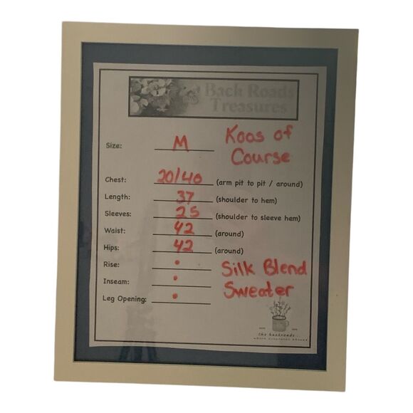 Koos of Course Cardigan Medium Silk Blend  Red Appliqued Mandarin Collar Artsy - Picture 14 of 14